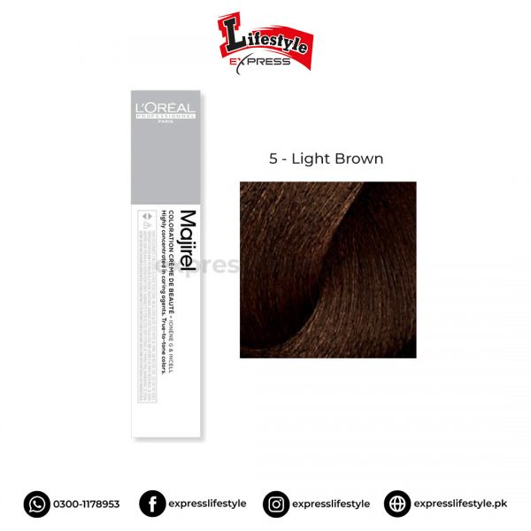 Loreal Professionel Majirel Hair Color 5 Light Brown 50ml